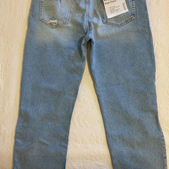 NWT Boyish by Her Tommy Stretch High Rise Straight Jeans Sliding Doors 31 - Picture 5 of 16